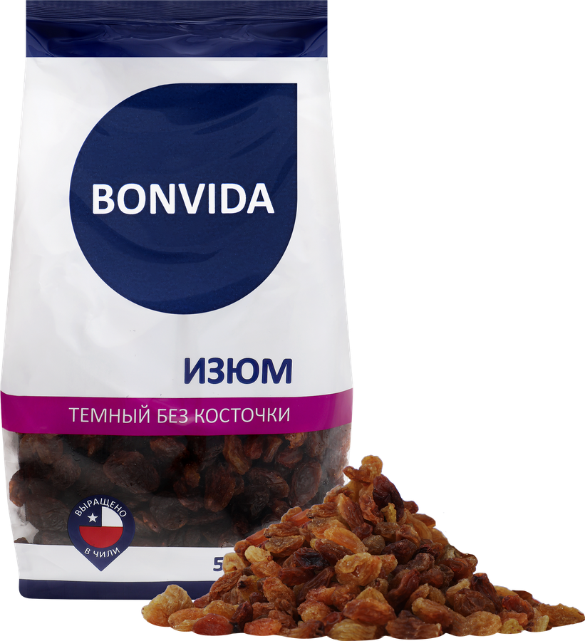 Изюм BONVIDA темный, 500г, предпросмотр