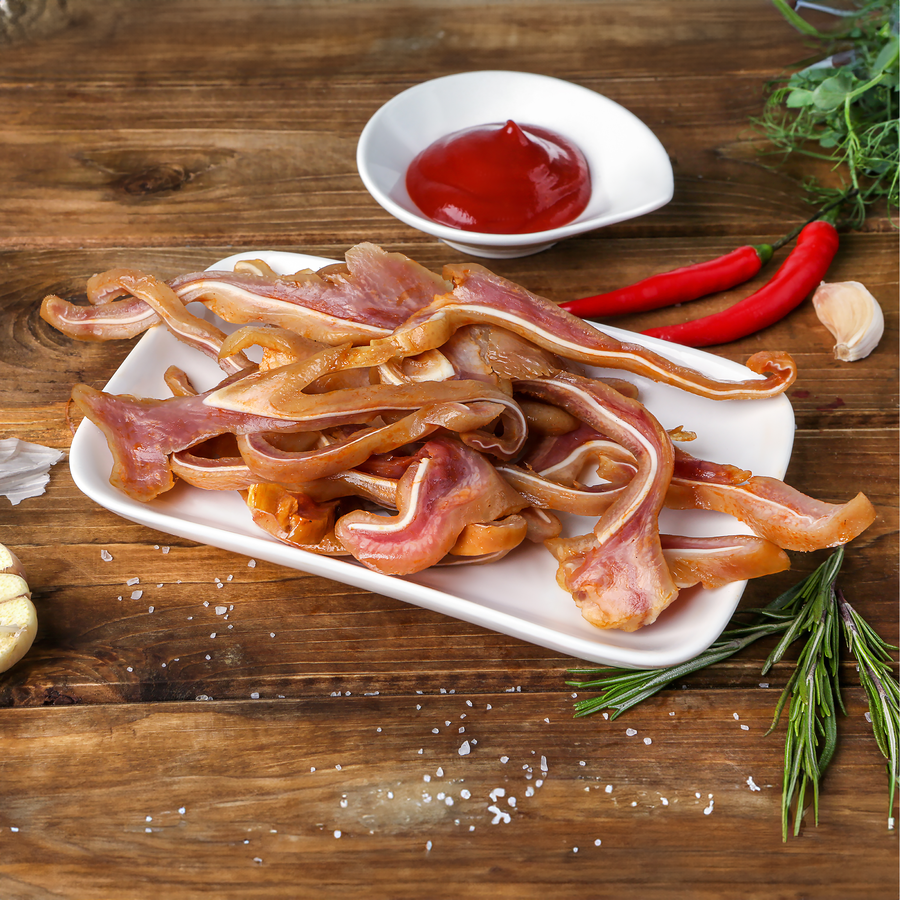 Уши свиные варено-копченые ЛЕНТА FRESH Ароматные, весовые, превью