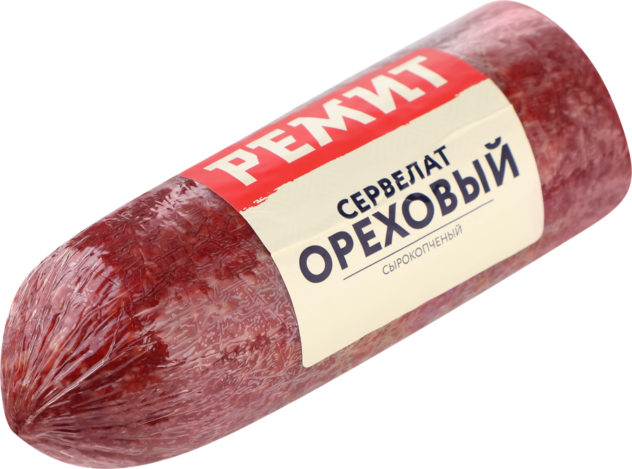 Колбаса сырокопченая РЕМИТ Сервелат Ореховый, весовая, предпросмотр