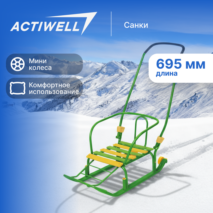 Санки детские ACTIWELL Т3К+Л/С, превью