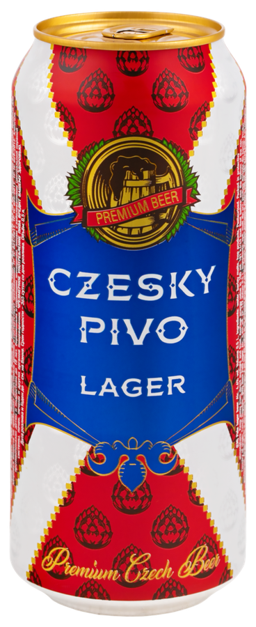 Пиво светлое CESKYE PIVO Lager фильтрованное пастеризованное 4,6%, ж/б, 
0.5л, превью