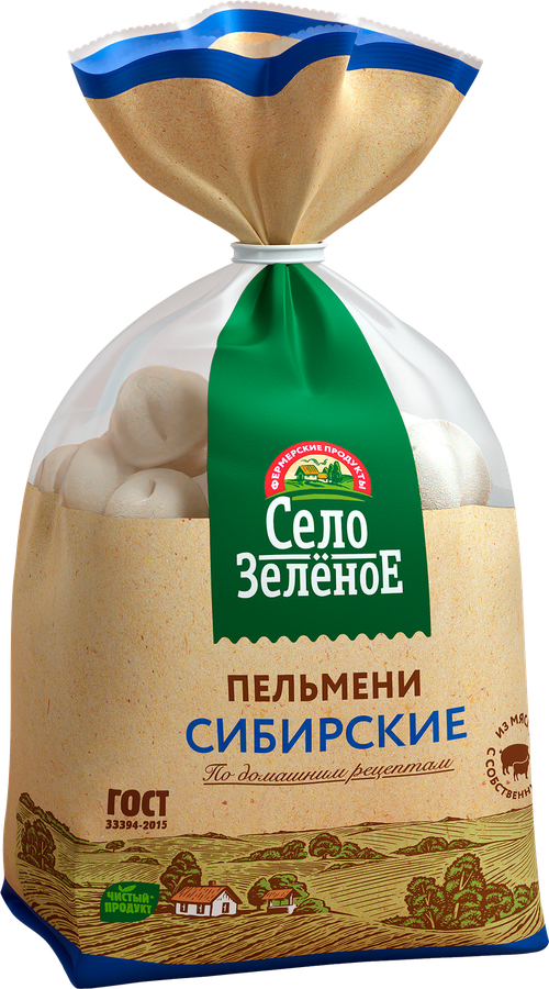 Пельмени СЕЛО ЗЕЛЕНОЕ Сибирские, категория В, 800г, предпросмотр