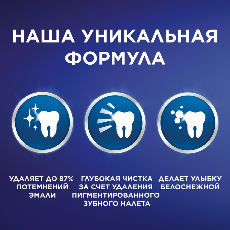 Зубная паста BLEND-A-MED 3D White Отбеливание и Глубокая чистка, с древесным углем, 100мл, превью