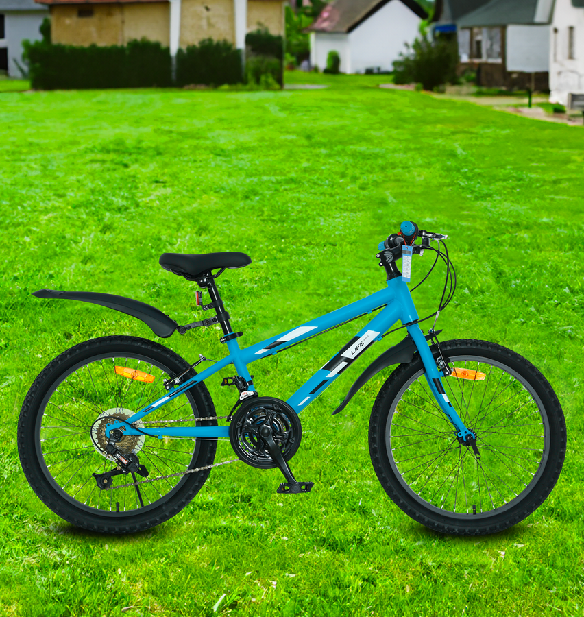 Велосипед Life 20" 18 скоростей, голубой, Арт. LFE20ST-U, предпросмотр