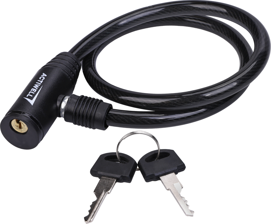 Замок велосипедный ACTIWELL 0,9x60см, с 2 ключами, Арт. BIK-12, превью