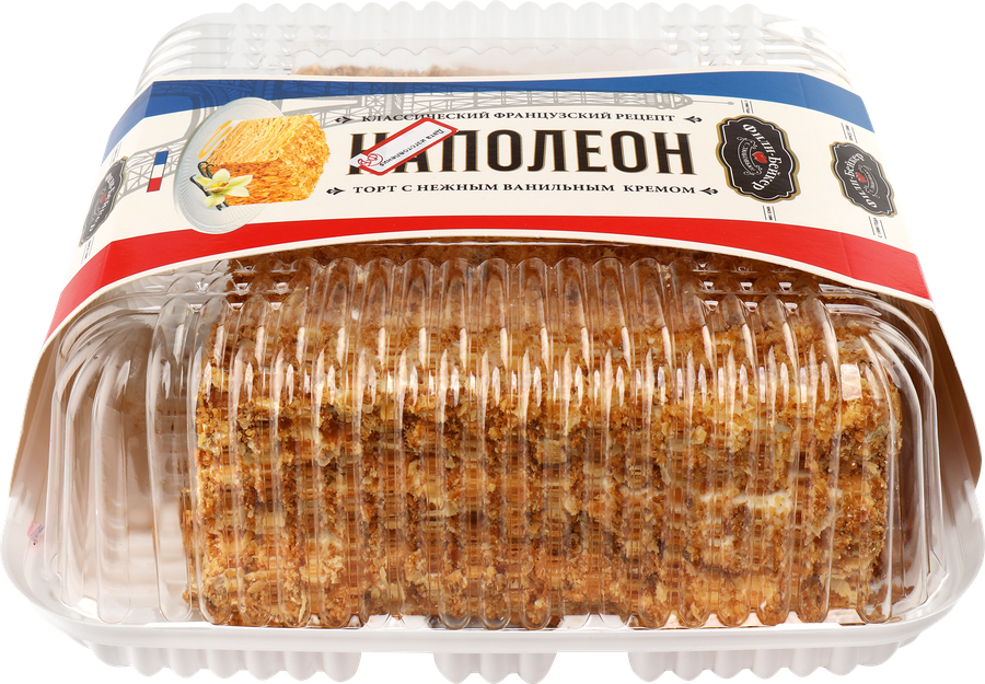 Торт слоеный ФИЛИ-БЕЙКЕР Наполеон, 660г, превью