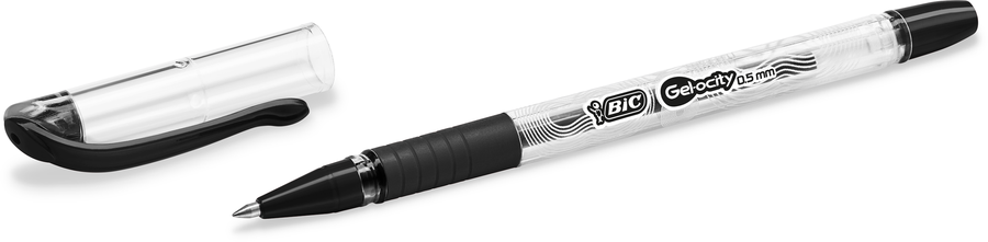 Ручка гелевая BIC Gel-Ocity Stick 0,5 черный, полупрозрачный корпус Арт. CEL1010266, предпросмотр