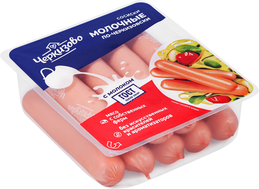 Сосиски ЧЕРКИЗОВО Молочные По-черкизовски, 450г, превью