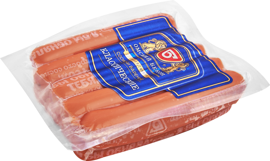 Сосиски ОМСКИЙ БЕКОН Классические, 540г, превью