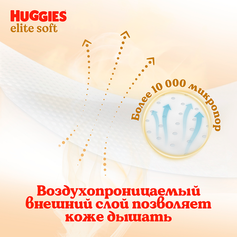 Подгузники-трусики HUGGIES Elite Soft 6 15–25кг, 32шт, предпросмотр
