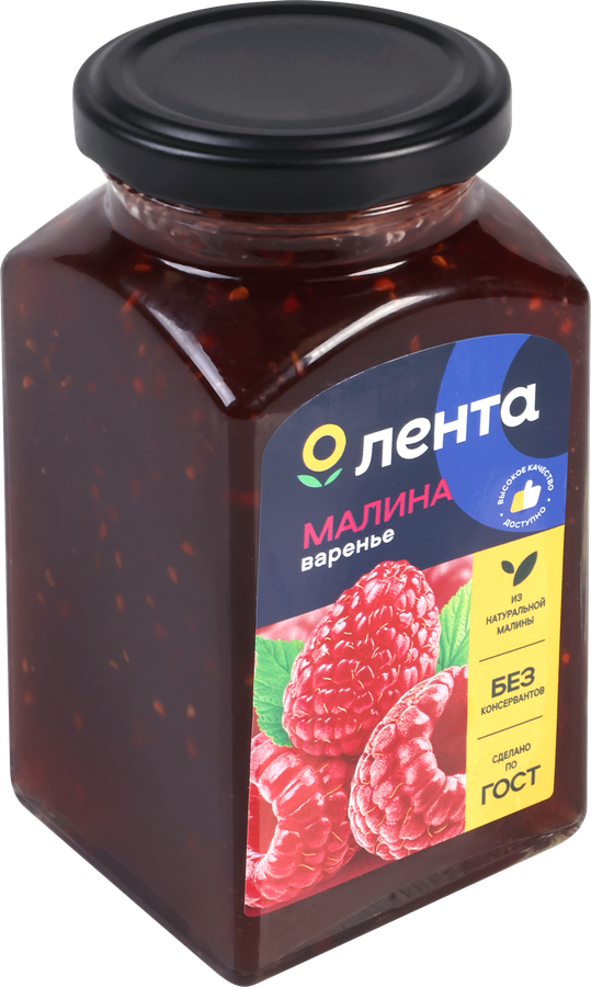 Варенье ЛЕНТА Малина, 370г, превью