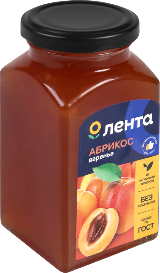 Варенье ЛЕНТА Абрикос, 370г, превью