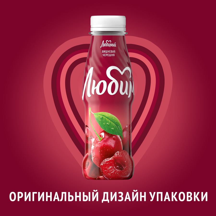 Напиток сокосодержащий ЛЮБИМЫЙ Вишневая черешня осветленный, 0.3л, превью