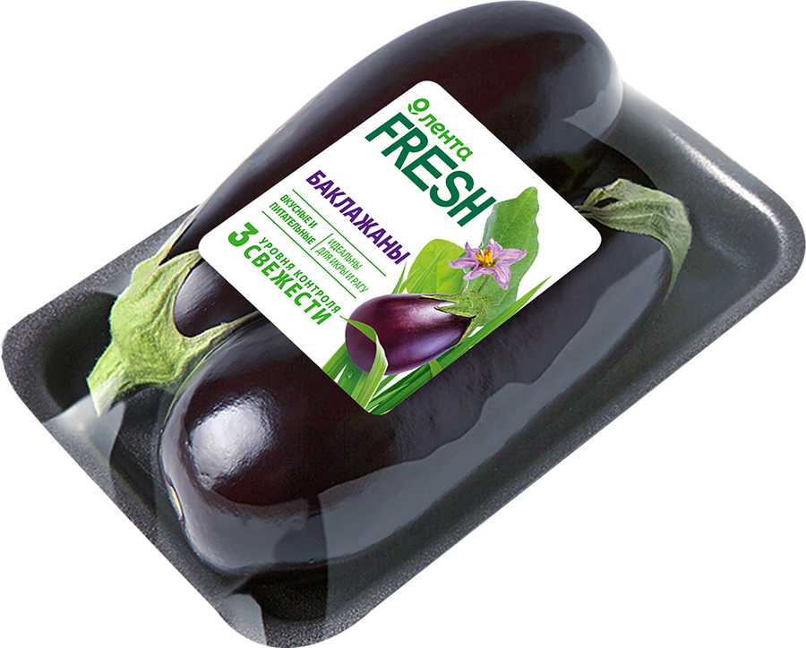 Баклажаны тепличные ЛЕНТА FRESH, 600г, превью