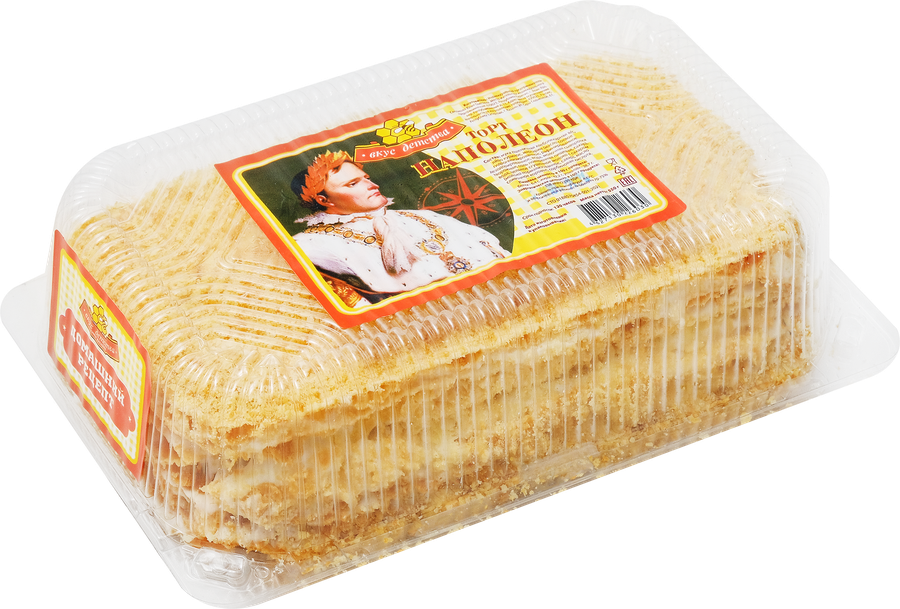 Торт слоеный ВКУС ДЕТСТВА Наполеон, 550г, превью