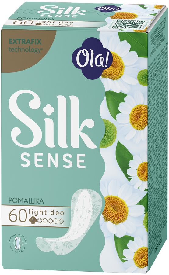 Прокладки ежедневные OLA! Silk Sense Light Deo Ромашка, 60шт, превью