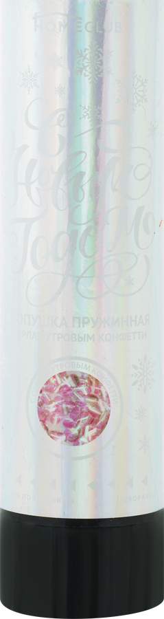 Хлопушка пружинная PARTY POPPER 15,5см, с перламутровым конфетти Арт. 9601-15N, предпросмотр