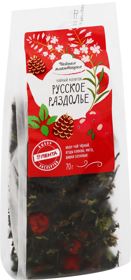 Напиток чайный ЧАЙНАЯ ПЛАНТАЦИЯ Русское раздолье, листовой, 70г, превью