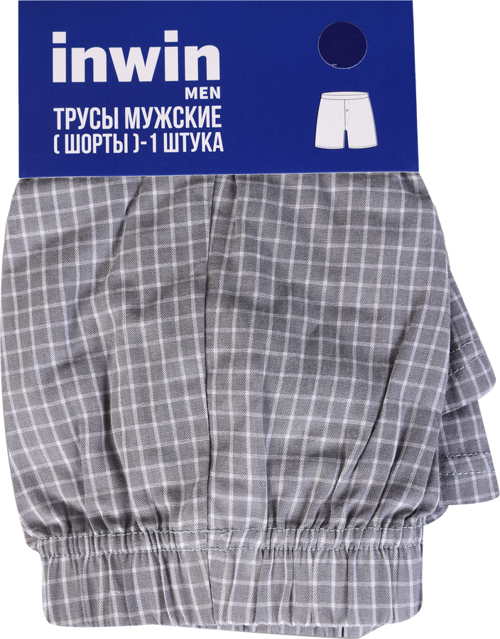 Трусы мужские INWIN шорты, серый/белый, Арт. ATL-24008/ATL-24008-
U, превью
