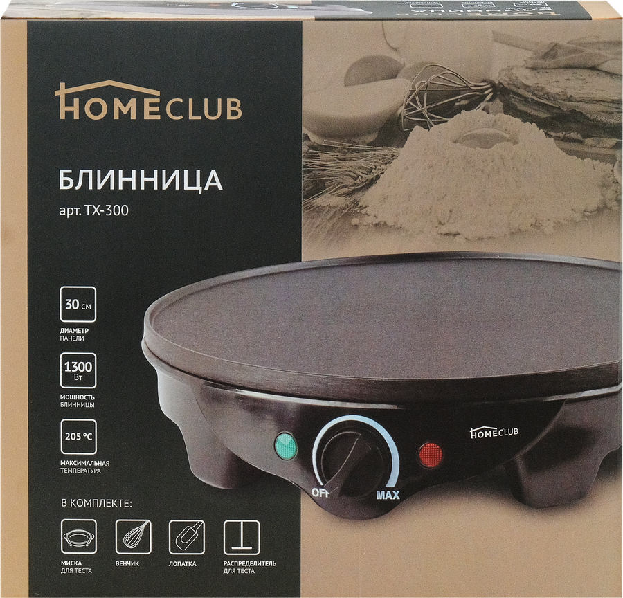 Блинница HOMECLUB TX-300, предпросмотр