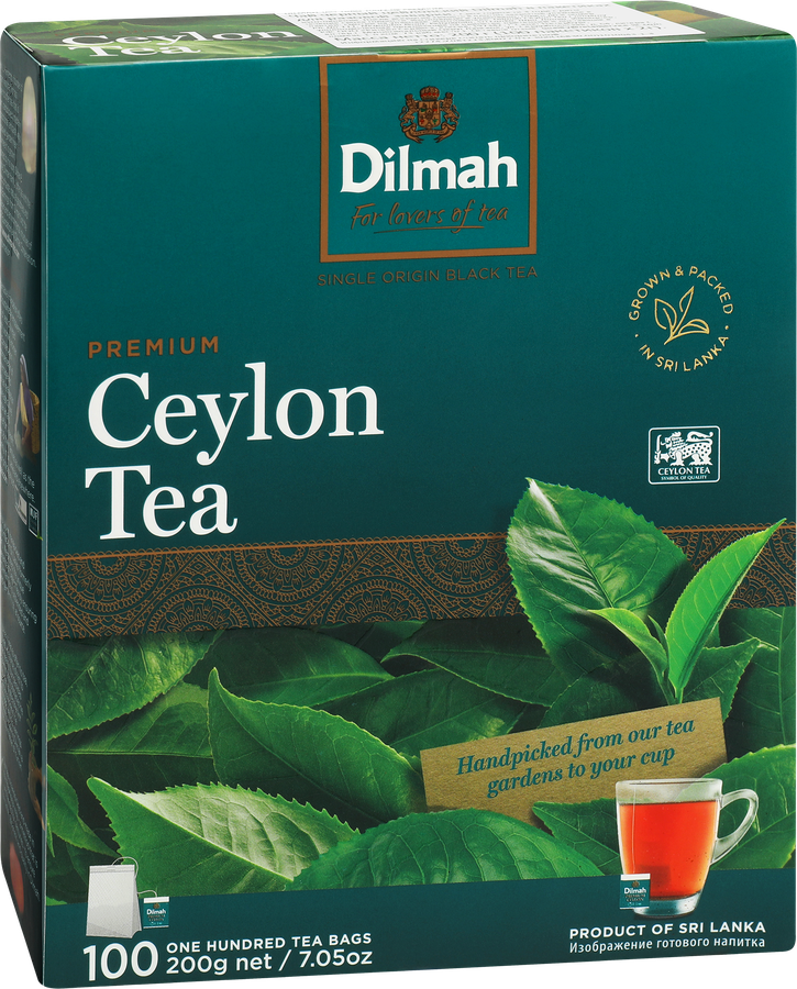 Чай черный DILMAH Цейлонский, 100пак, предпросмотр