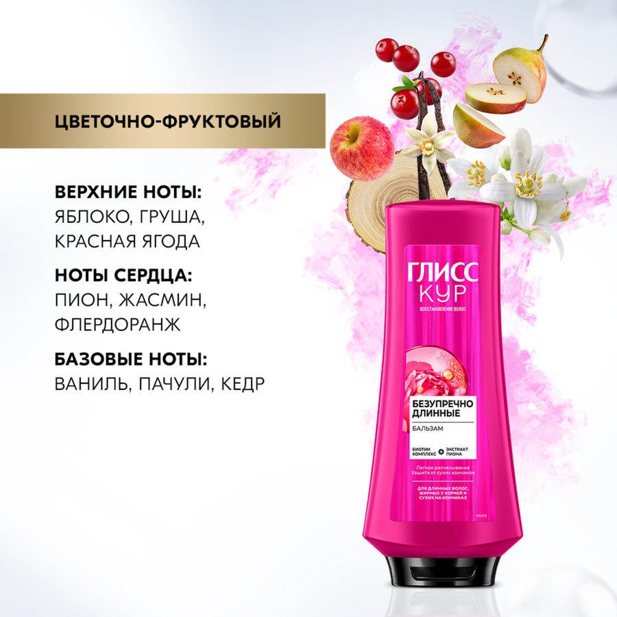 Бальзам для волос ГЛИСС КУР Безупречно длинные, 360мл, превью