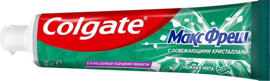 Зубная паста COLGATE Макс Фреш Нежная мята с освежающими кристаллами для свежего дыхания и защиты от кариеса, 100мл, предпросмотр