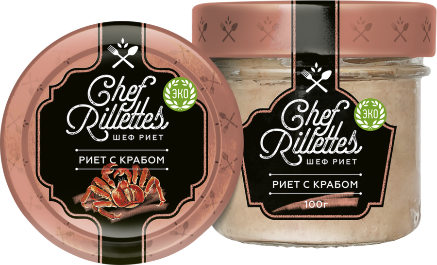 Риет ПУТИНА Chef Rillettes с крабом, 100г, превью