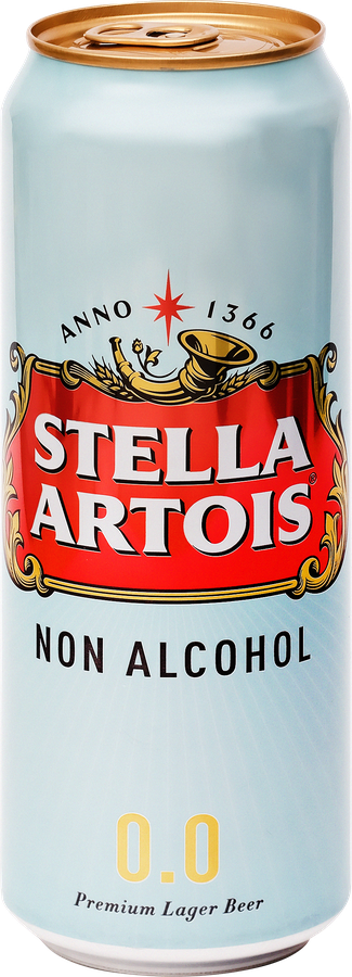 Пиво светлое безалкогольное STELLA ARTOIS пастеризованное, не более 0,5%, 0.45л, превью