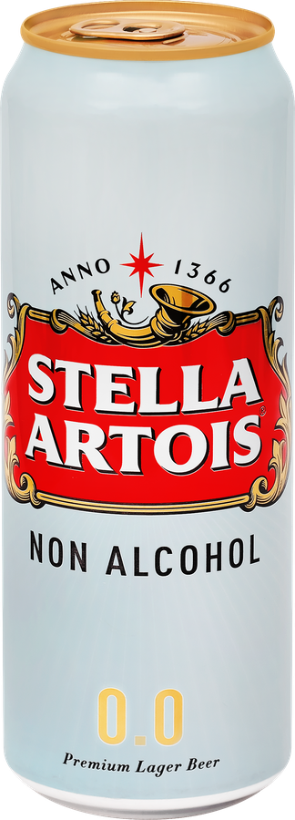 Пиво светлое безалкогольное STELLA ARTOIS пастеризованное, не более 0,5%, 0.45л, превью