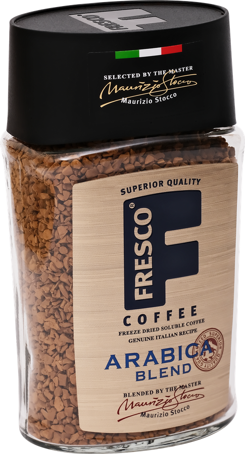 Кофе растворимый FRESCO Arabica Blend натуральный сублимированный, ст/б, 100г, предпросмотр