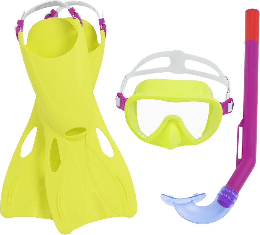 Набор для ныряния BESTWAY Hydro-Swim, маска, трубка и ласты, Арт. 25039, предпросмотр