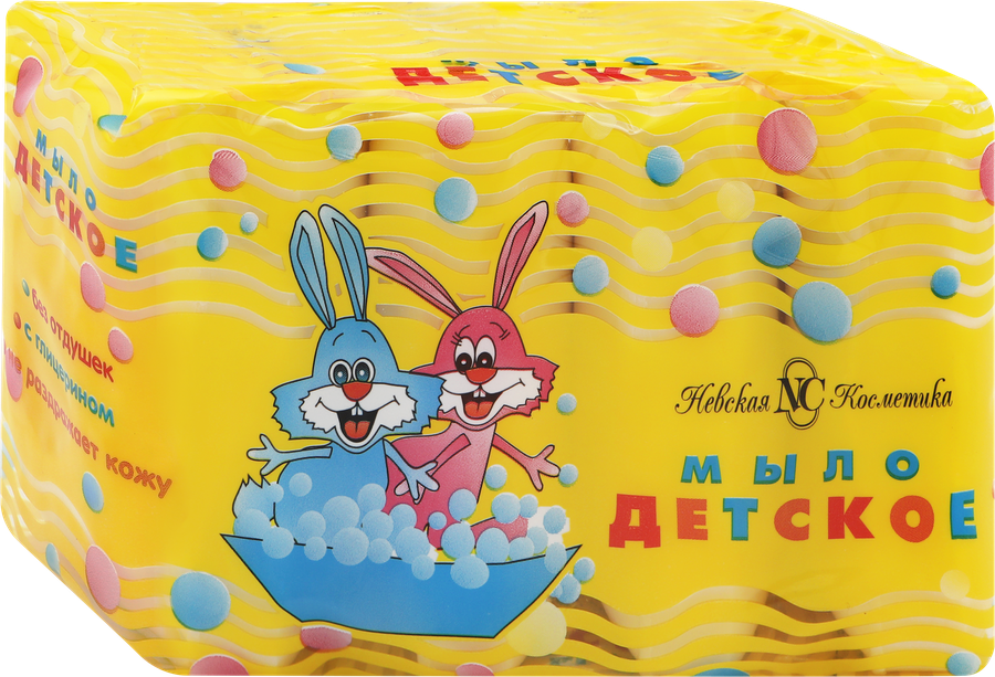 Туалетное мыло НЕВСКАЯ КОСМЕТИКА Детское, 4х100г, предпросмотр