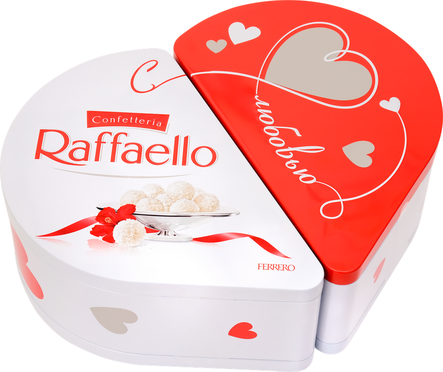 Конфеты RAFFAELLO Сердце с цельным миндальным орехом в кокосовой обсыпке, 300г, предпросмотр