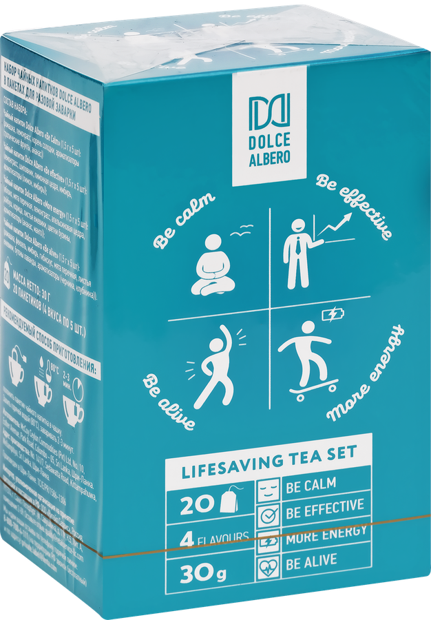 Набор чайных напитков DOLCE ALBERO Lifesaving Tea, 20пак, предпросмотр