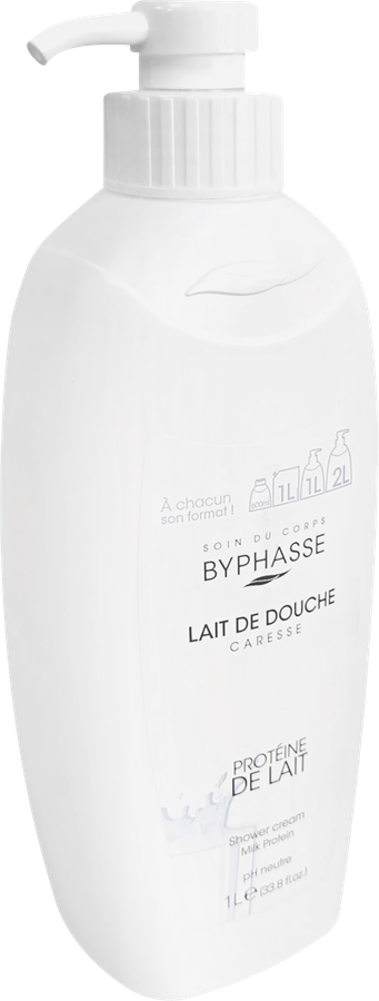 Гель для душа BYPHASSE Caresse с молочными протеинами, 1л, предпросмотр