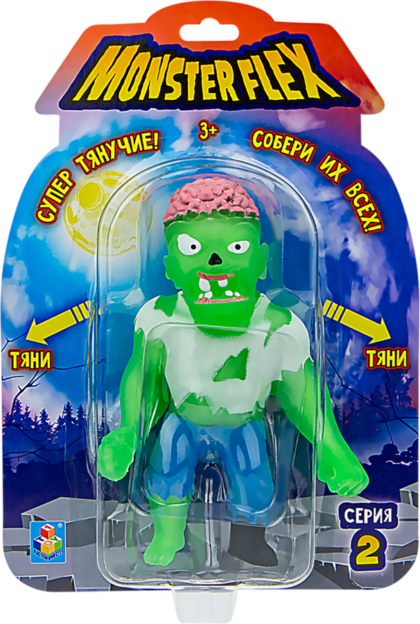Игрушка 1TOY Monster Flex серия 2 Супертянущиеся фигурки монстров, превью
