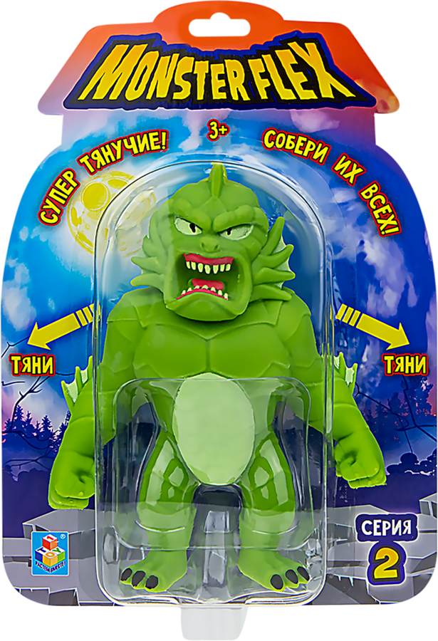 Игрушка 1TOY Monster Flex серия 2 Супертянущиеся фигурки монстров, предпросмотр