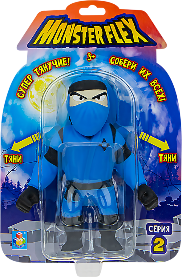 Игрушка 1TOY Monster Flex серия 2 Супертянущиеся фигурки монстров, превью