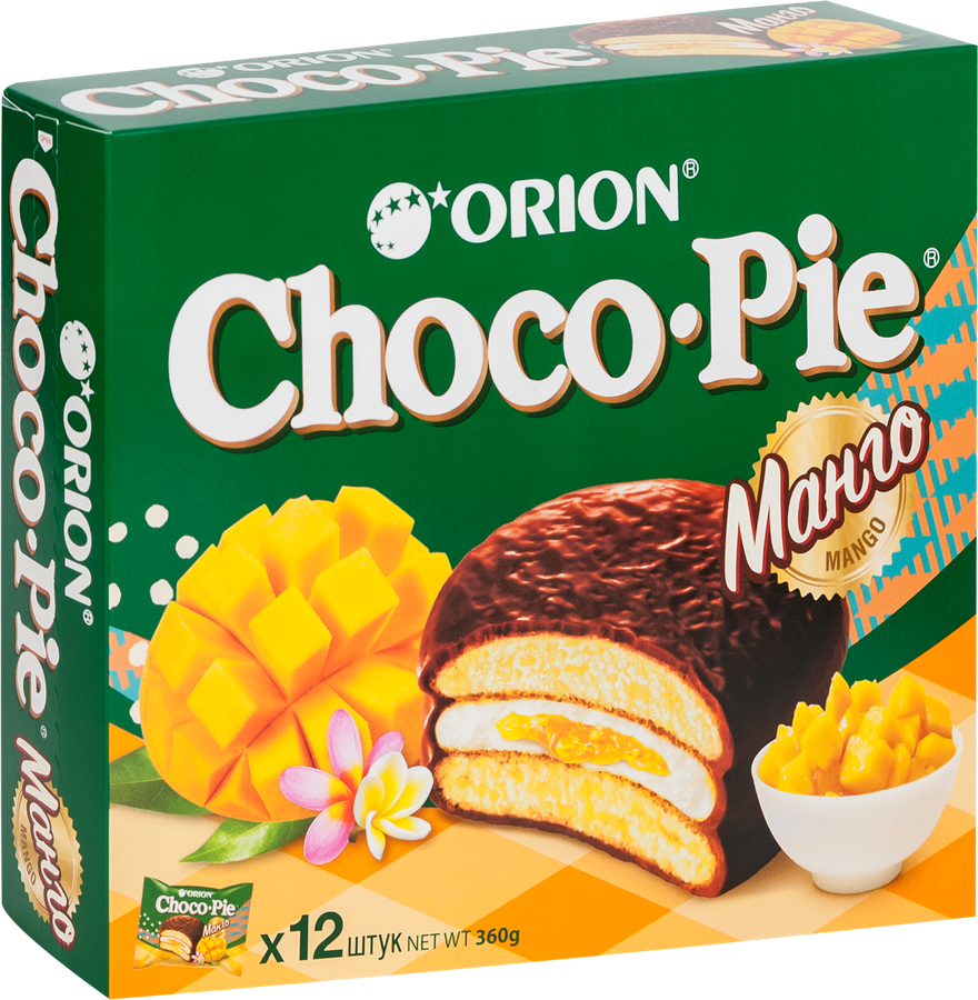 Пирожное ORION Choco Pie Mango, 360г, превью