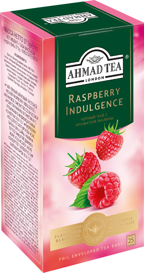 Чай черный AHMAD TEA Raspberry Indulgence, 25пак, превью