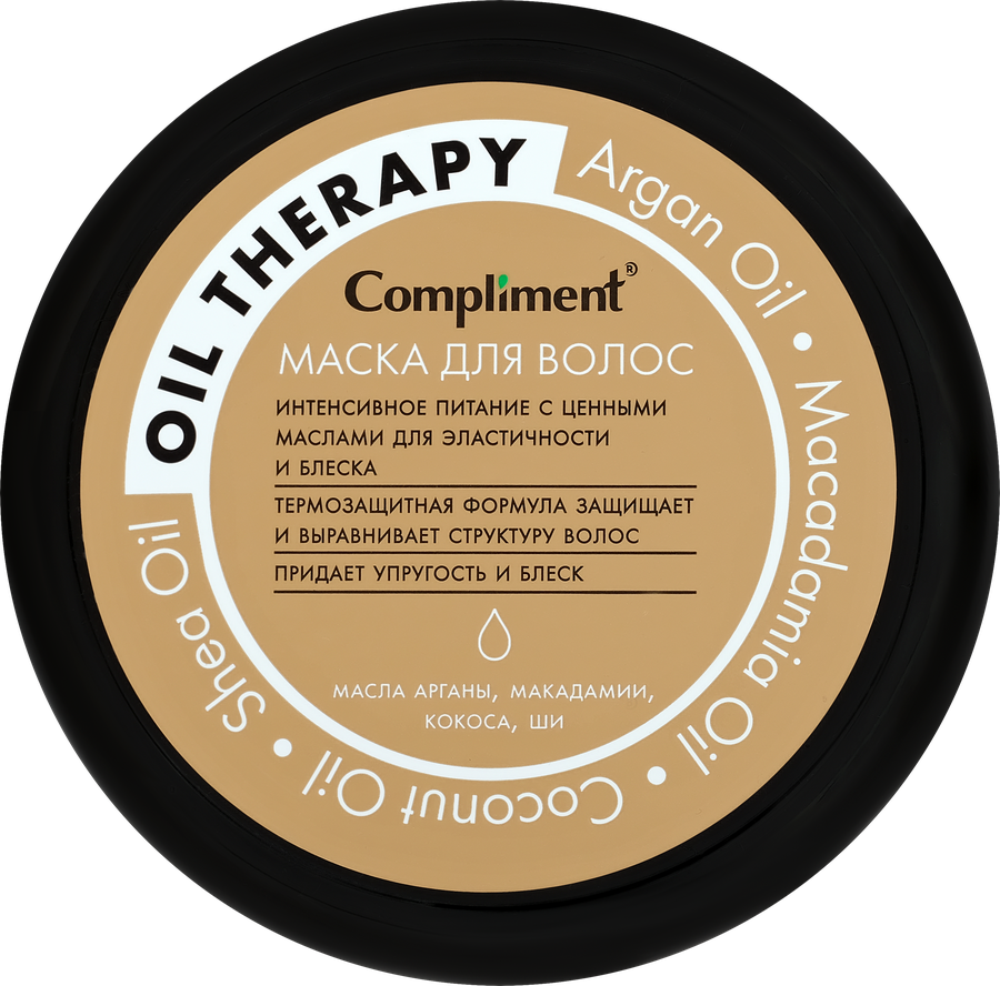Маска для всех типов волос COMPLIMENT Oil therapy питание и укрепление, 500мл, превью