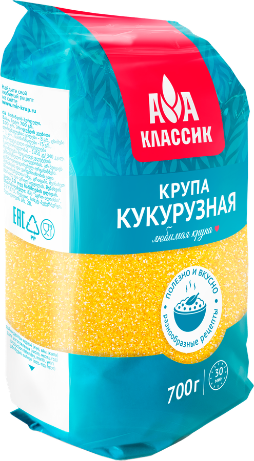 Крупа кукурузная АГРО-АЛЬЯНС Классик, 700г, превью