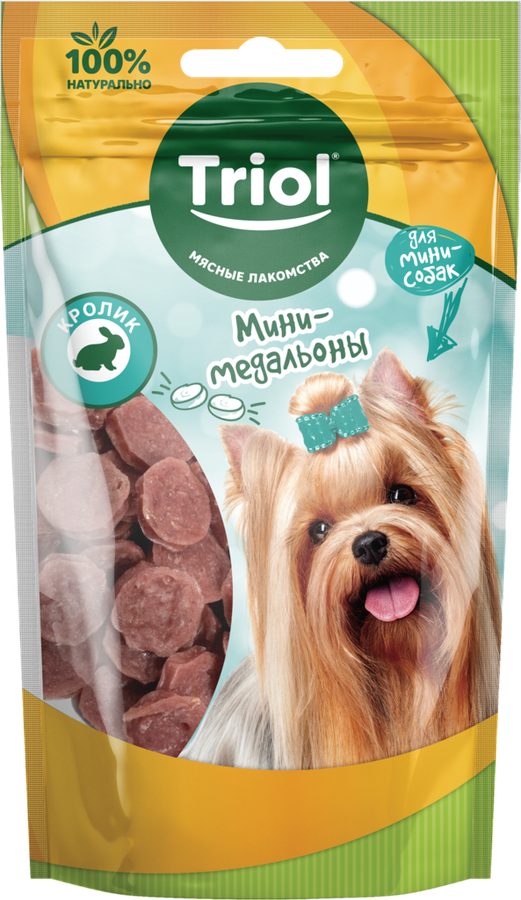 Лакомство для собак TRIOL Dental Мини-косточки из утки, для мини-собак, 50г, предпросмотр