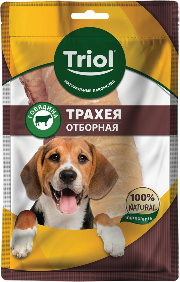 Лакомство для собак TRIOL Трахея говяжья отборная, 35г, предпросмотр