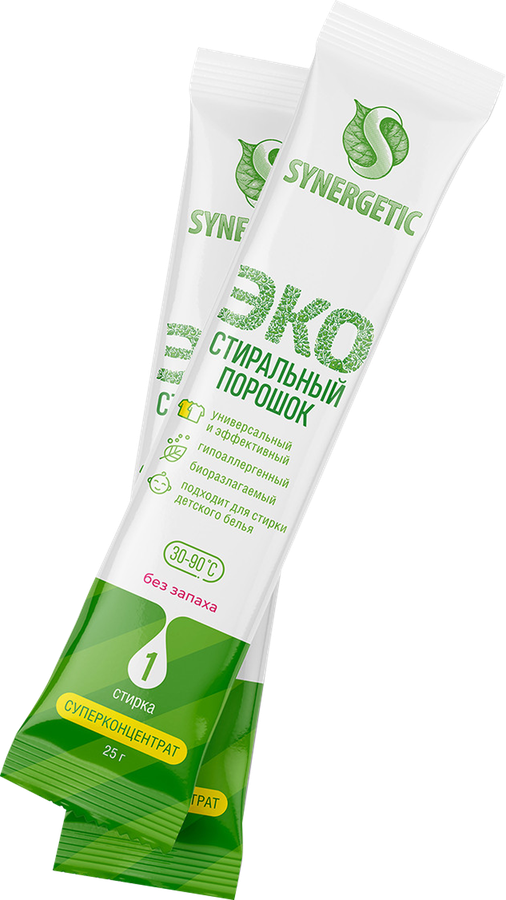 Стиральный порошок SYNERGETIC Эко биоразлагаемый универсальный гипоаллергенный, концентрированный, 50х25г, предпросмотр
