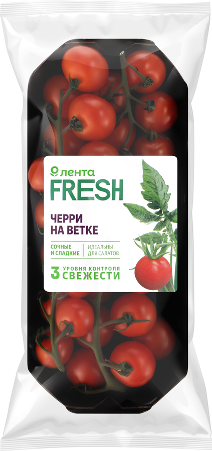 Томаты черри ЛЕНТА FRESH на ветке, 250г, превью