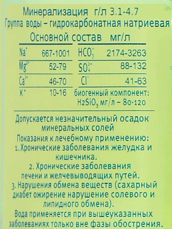 Вода минеральная НАБЕГЛАВИ газированная, 1л, превью