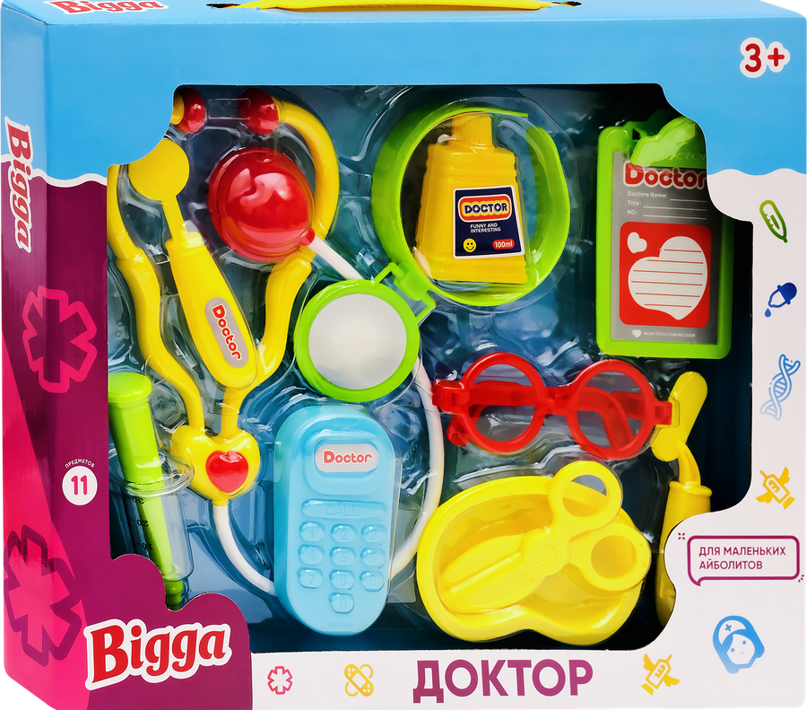Набор игровой BIGGA Доктор, 11 предметов Арт. BT768567, предпросмотр
