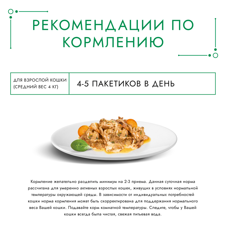 Корм влажный для взрослых кошек ГУРМЭ Натуральные рецепты, курица на пару с морковью, 75г, предпросмотр